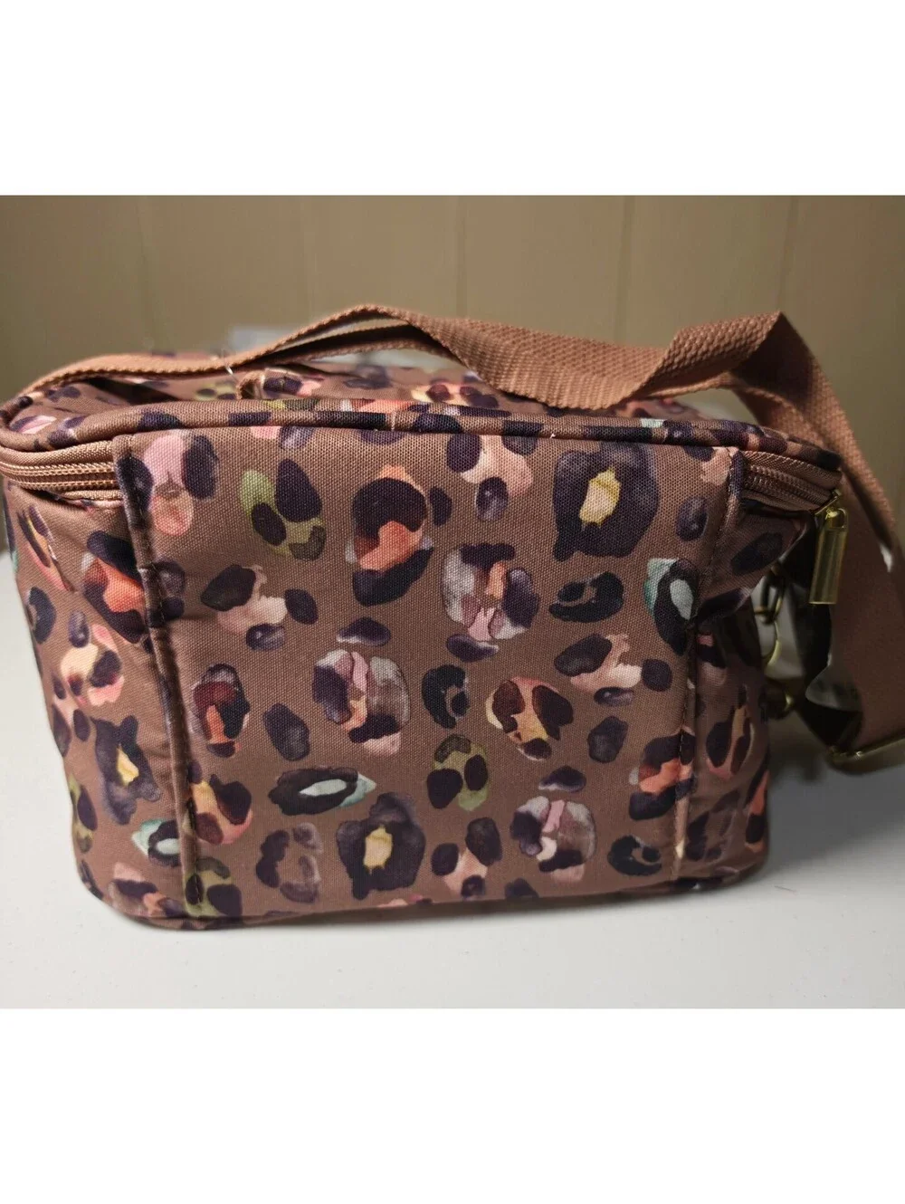 Clementine 5 Piece Insulated Lunch Set with Leopard Print